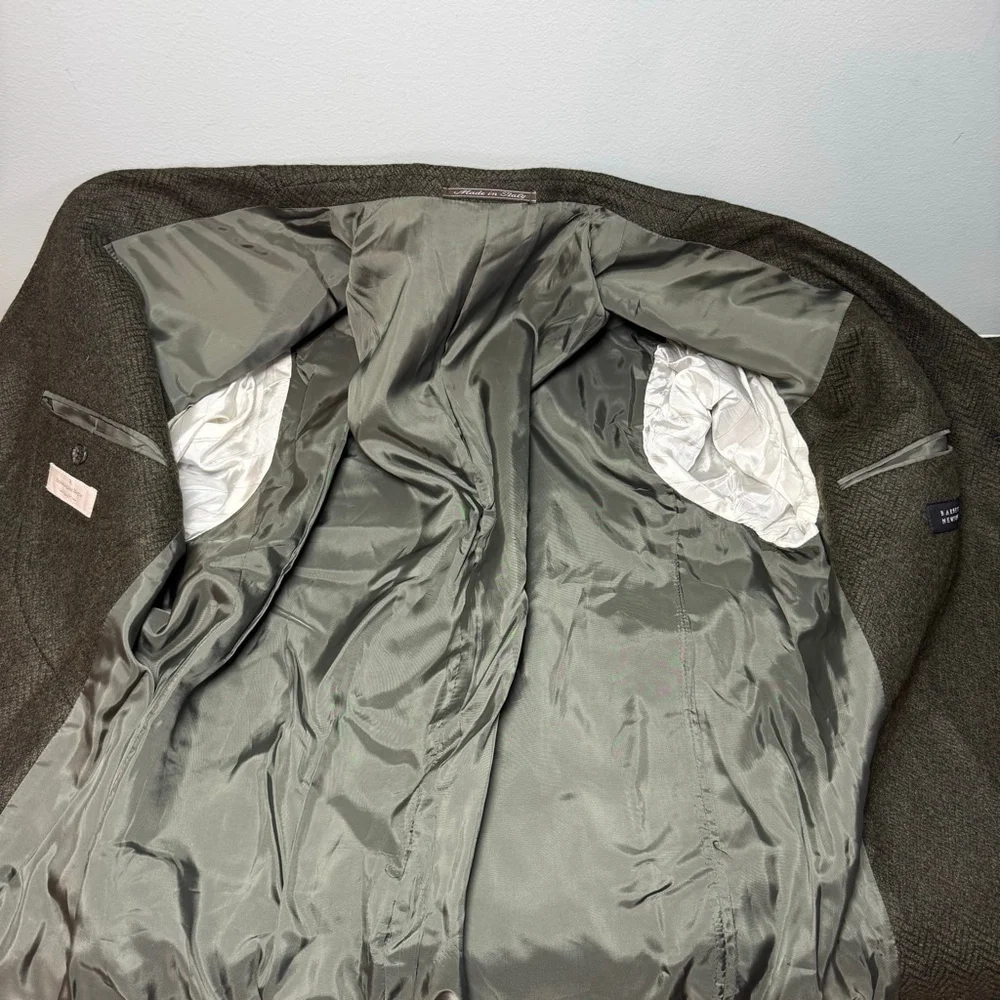 Ermenegildo Zegna Soft 46L Silk & Cashmere Herringbone Sport Coat
